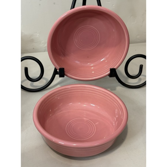 Fiestaware Other - VTG Lot Of 2 Fiestaware Rose Pink 5" Bowls Homer Laughlin Fiesta USA Ceramic